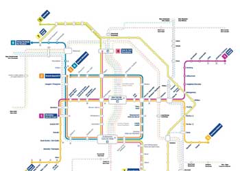 Harta metroului din Valencia