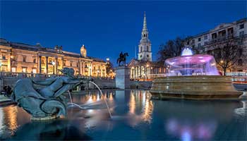 obiective turistice Londra - Trafalgar Square