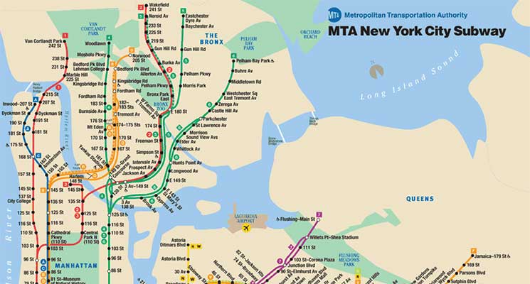Harta metrou New York