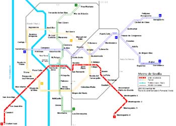 Harta metrou Sevilia