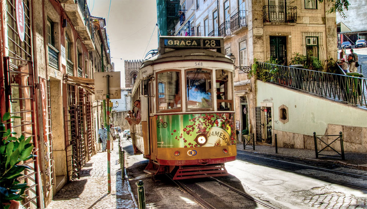 Tramvai in Lisabona