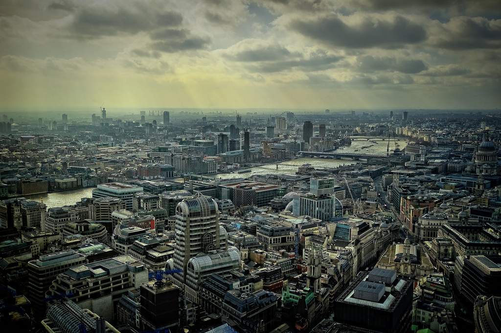Panorama a Londrei din Gherkin
