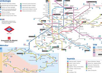 Harta metrou Madrid
