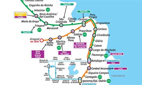 Harta Metrou Rio de Janeiro