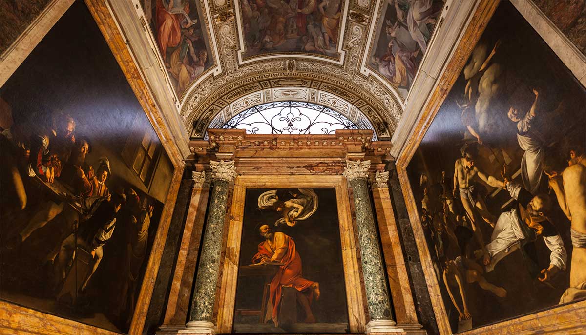 Capela Contarelli de la Biserica San Luigi dei Francesi si picturile lui Caravaggio