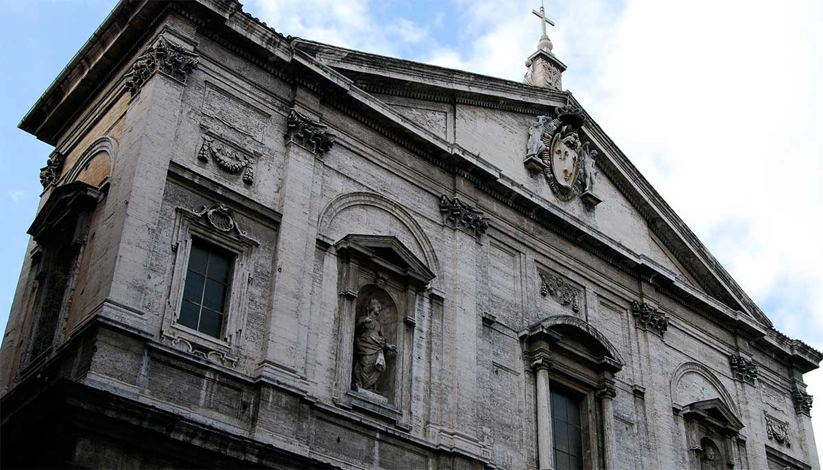 Fatada Bisericii San Luigi dei Francesi din Roma