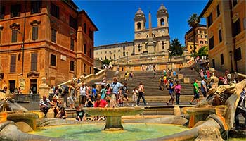 obiective turistice Roma - Piazza di Spagna