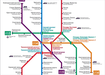 Harta Metrou Sankt Petersburg