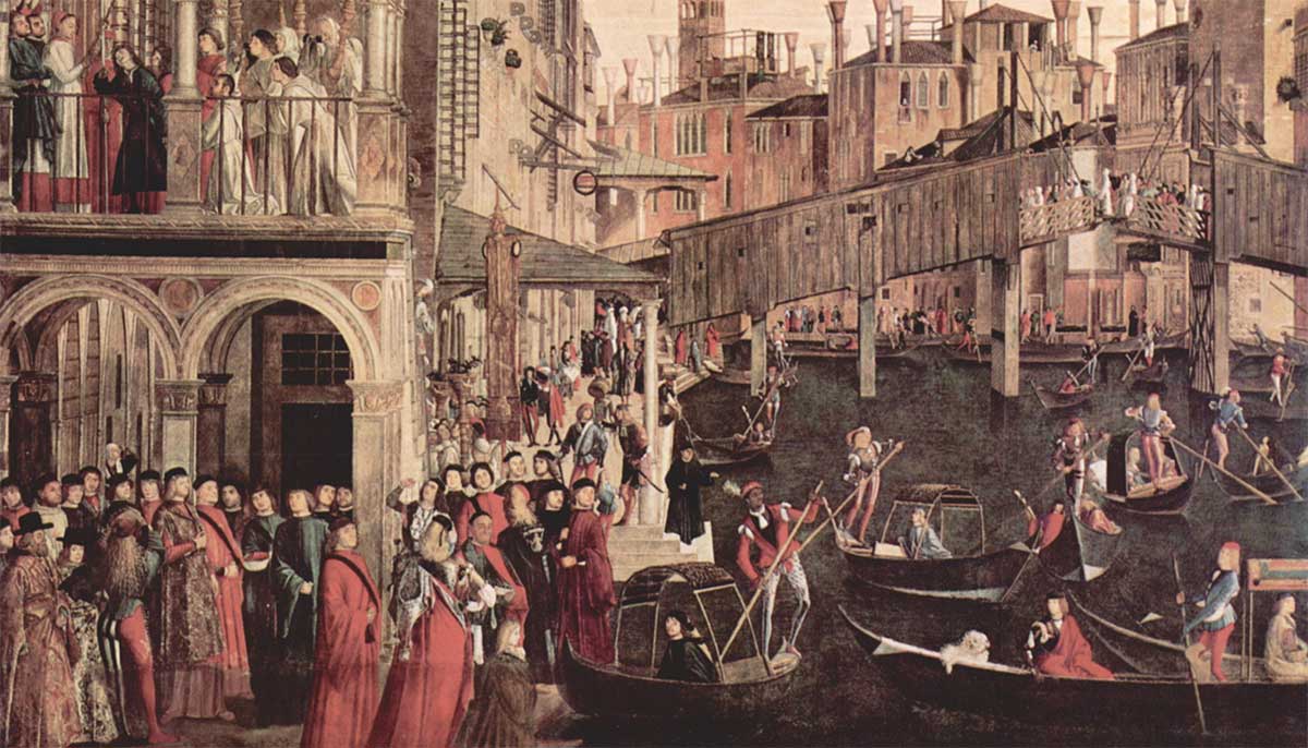 Canal din Venetia medievala